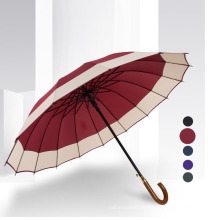 Promotional Advertisement 16ribs Auto Open Customized Logo Print Straight Umbrella